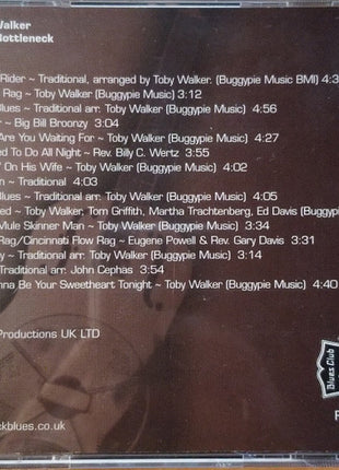 Toby Walker (3) : Live At The Bottleneck (CD, Album)