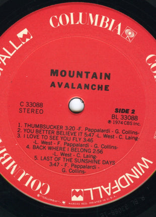 Mountain : Avalanche (LP, Album)