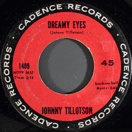 Johnny Tillotson : Dreamy Eyes / Well I'm Your Man (7", Single)