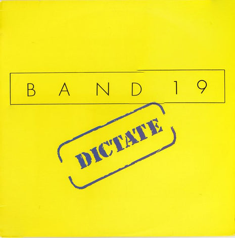 Band 19 : Dictate (12", EP)