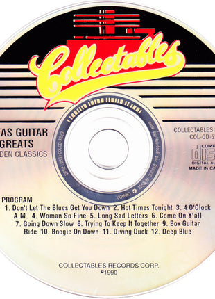 Various : Texas Guitar Greats (CD, Comp, RE)
