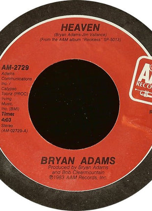 Bryan Adams : Heaven (7", Single, Styrene, R -)