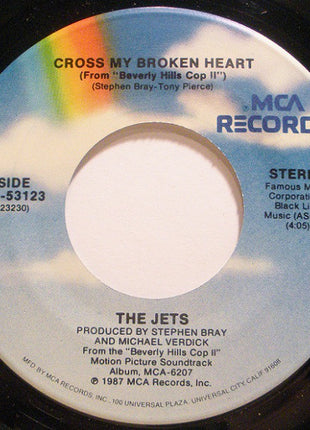 The Jets : Cross My Broken Heart (7", Single)