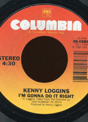 Kenny Loggins : Danger Zone (7", Single, Styrene, Pit)