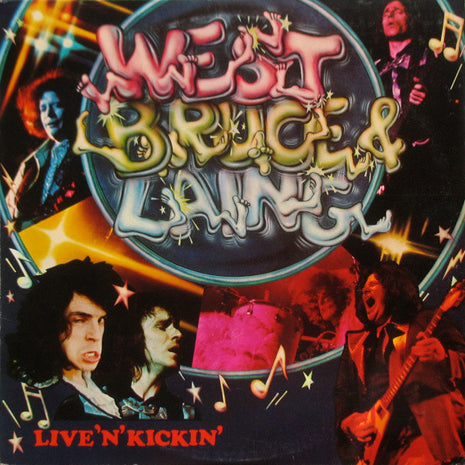 West, Bruce & Laing : Live 'N' Kickin' (LP, Album, Pit)