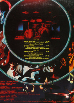 West, Bruce & Laing : Live 'N' Kickin' (LP, Album, Pit)