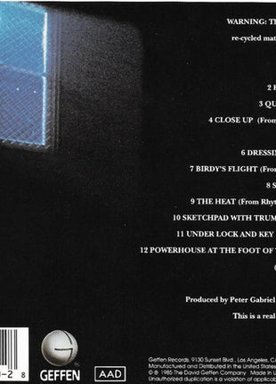 Peter Gabriel : Birdy (CD, Album, RE, Mat)