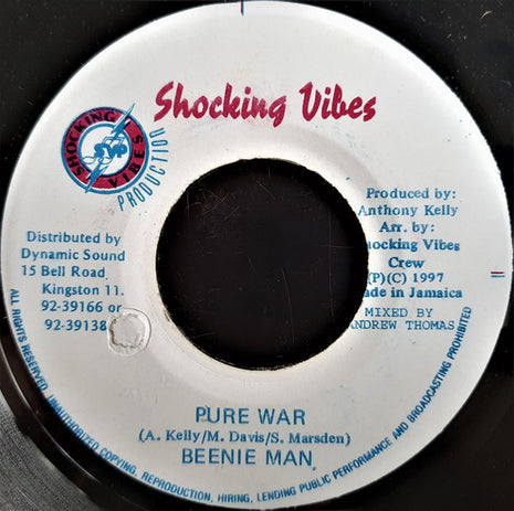 Beenie Man : Pure War (7")