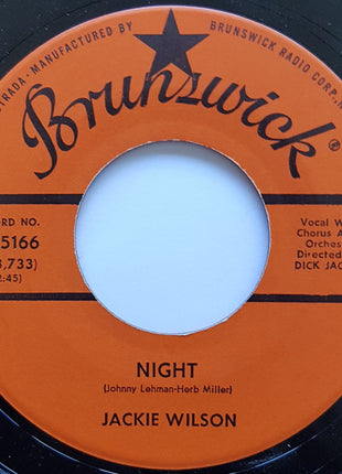 Jackie Wilson : Night / Doggin' Around (7", Single, Glo)