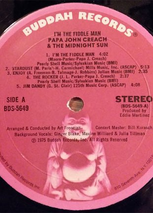 Papa John Creach & The Midnight Sun : I'm The Fiddle Man (LP, Album, Mon)