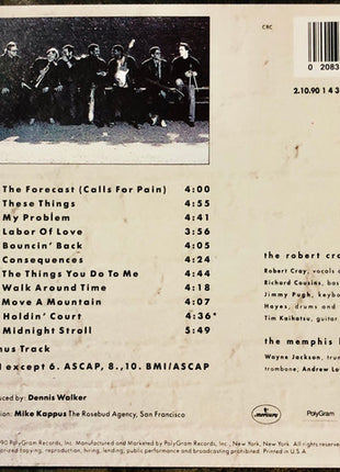 The Robert Cray Band Featuring The Memphis Horns : Midnight Stroll (CD, Album, Club)