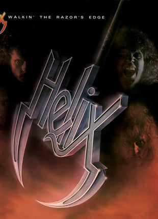 Helix (3) : Walkin' The Razor's Edge (LP, Album, Win)