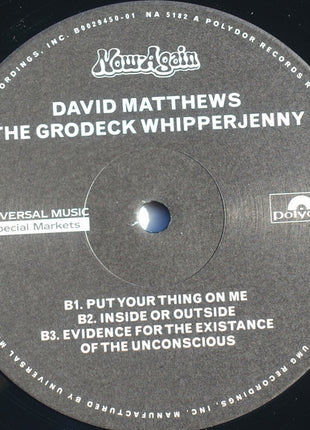 David Matthews* : The Grodeck Whipperjenny (LP, Album, RSD, RE)