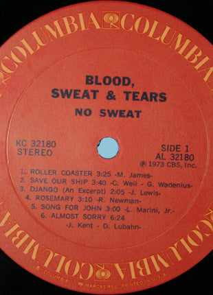 Blood, Sweat & Tears* : No Sweat (LP, Album, Ter)