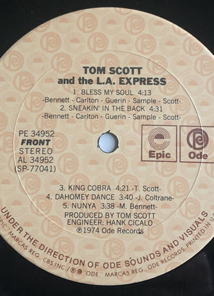 Tom Scott And The L.A. Express : Tom Scott And The L.A. Express (LP, Album, RE, Pit)