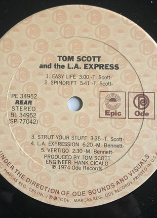 Tom Scott And The L.A. Express : Tom Scott And The L.A. Express (LP, Album, RE, Pit)