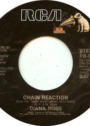 Diana Ross : Chain Reaction (7", Single, Styrene, Ind)