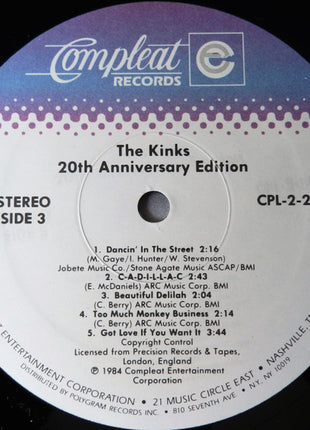 The Kinks : A Compleat Collection 20th Anniversary Edition (2xLP, Comp, Gat)