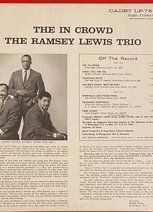 The Ramsey Lewis Trio : The In Crowd (LP, Album, RE, Ter)