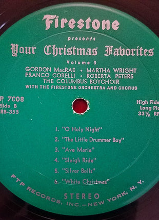 Various : Your Christmas Favorites Volume 3 (LP, Los)