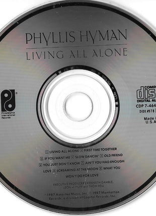 Phyllis Hyman : Living All Alone (CD, Album, RP)