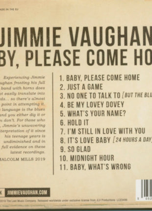 Jimmie Vaughan : Baby, Please Come Home (CD, Album)