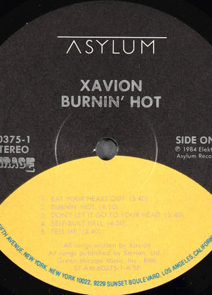 Xavion : Burnin' Hot (LP, Album, SP )