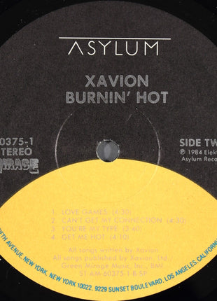 Xavion : Burnin' Hot (LP, Album, SP )