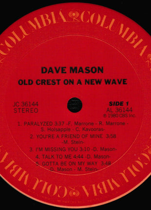 Dave Mason : Old Crest On A New Wave (LP, Album, Gre)