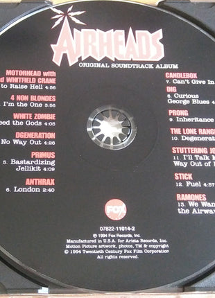 Various : Airheads -  Original Soundtrack Album (CD, Album, Comp)