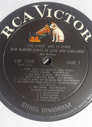 Rod McKuen : The Loner And 13 Other Rod McKuen Songs Of Love And Loneliness (LP, Album)