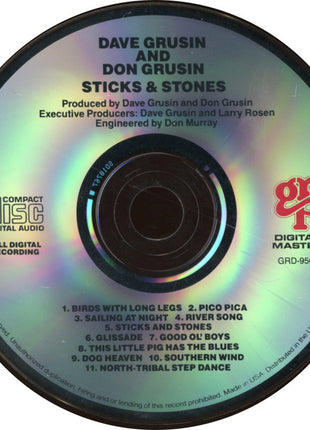 Dave Grusin And Don Grusin : Sticks And Stones (CD, Album)