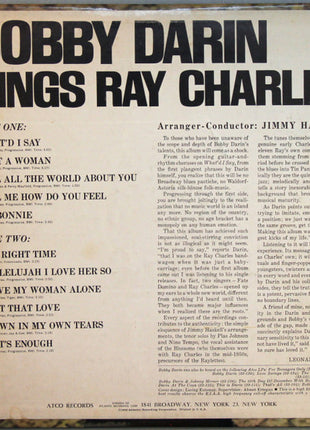 Bobby Darin : Sings Ray Charles (LP, Album, Mono, MGM)