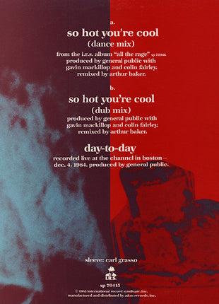 General Public : So Hot You're Cool (12", Single)