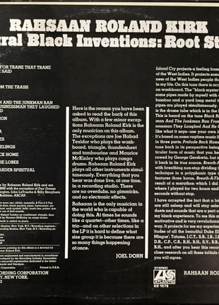 Rahsaan Roland Kirk* : Natural Black Inventions: Root Strata (LP, Album)