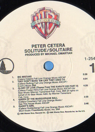 Peter Cetera : Solitude / Solitaire (LP, Album, Spe)