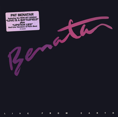 Pat Benatar : Live From Earth (LP, Album, PRC)