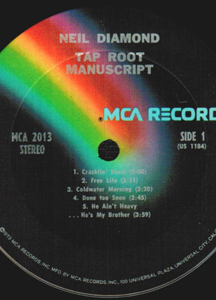 Neil Diamond : Tap Root Manuscript (LP, Album, Club, RP, CRC)