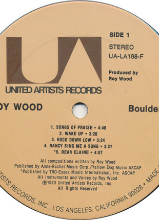 Roy Wood : Boulders (LP, Album, Ter)