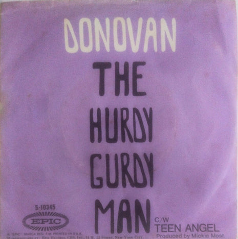 Donovan : Hurdy Gurdy Man (7", Single, Styrene, Pit)