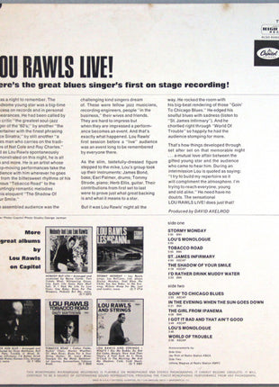 Lou Rawls : Live! (LP, Album, Mono, Scr)