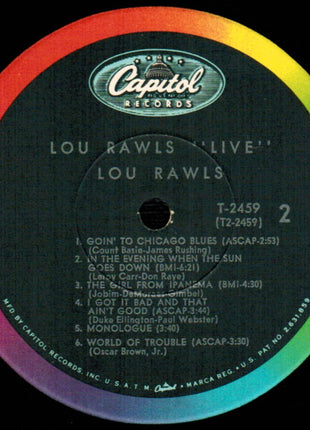 Lou Rawls : Live! (LP, Album, Mono, Scr)