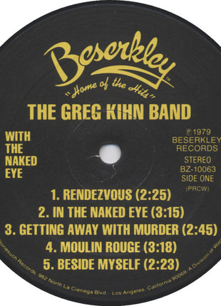 Greg Kihn Band : With The Naked Eye (LP, Album)