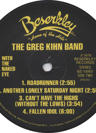 Greg Kihn Band : With The Naked Eye (LP, Album)