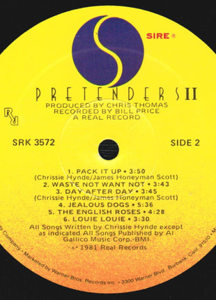 The Pretenders : Pretenders II (LP, Album, Spe)