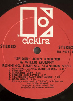 John Koerner & Willie Murphy : Running, Jumping, Standing Still (LP, Album, Red)