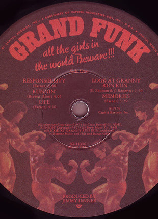 Grand Funk Railroad : All The Girls In The World Beware !!! (LP, Album, Win)