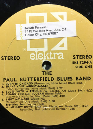 The Paul Butterfield Blues Band : The Paul Butterfield Blues Band (LP, Album, RE, All)