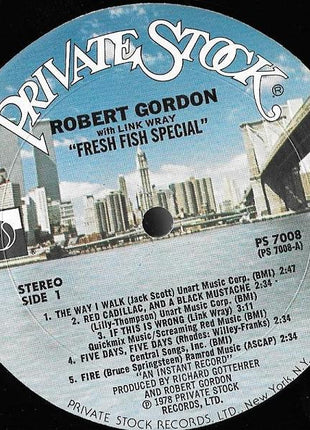 Robert Gordon (2) W/ Link Wray : Fresh Fish Special (LP, Album, Mon)