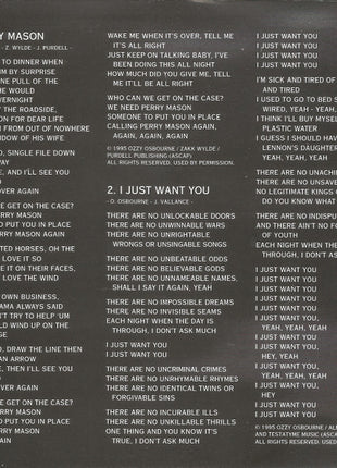 Ozzy Osbourne : Ozzmosis (CD, Album, Pit)